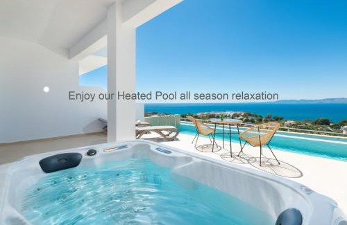 Pefkos Apartamento | Lindos Nest with Private Heated pool