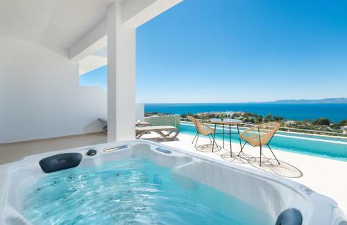 Pefkos Apartamento | Lindos Nest with Private Heated pool