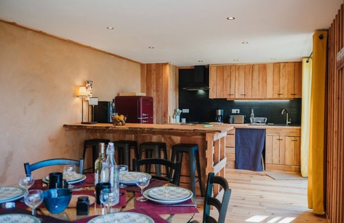 La Roche-des-Arnauds Cabaña | Gîte-Rural-Baño privado con bañera-Vista a la Montana