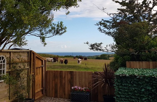 Saint Anns Chapel Cabaña | LITTLE HONEYNOOK, pet friendly, with hot tub in Bigbury