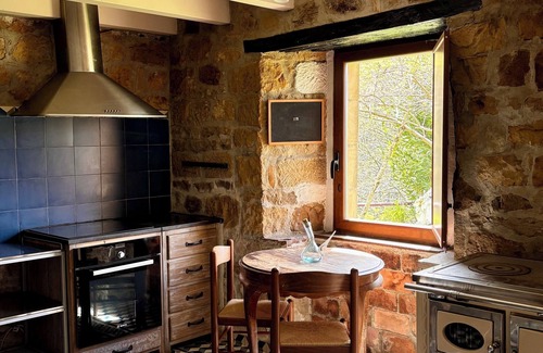 Resconorio Cabina | Cabaña Pasiega Lo Macario, con vistas al bosque