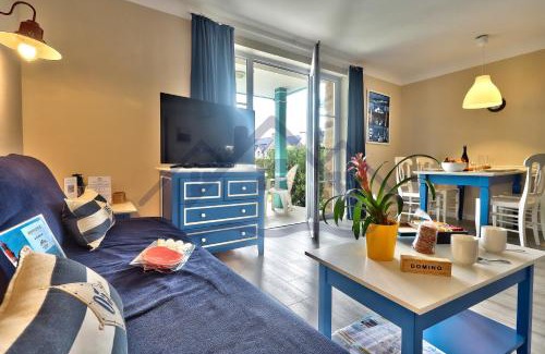 Guilvinec Apartamento | LocaLise - A05 - Plain-pied avec petite vue mer donnant sur la piscine et le jardin - Grande salle de bain - Wifi inclus - draps inclus - animaux bienvenus - parking gratuit