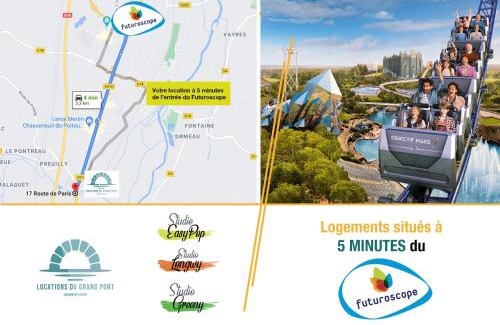 Chasseneuil-du-Poitou Apartamento | Locations du Grand Pont - Appart hôtel Poitiers - Futuroscope