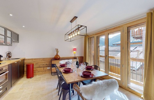 Champagny-en-Vanoise Chalet De Esquí | Lodge Alouette: Appartement Authentique Proche Pistes et Commerces