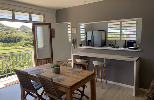 Le Marin Apartamento | Apartamento-De gran tamaño-Baño en la habitacion-Vista al campo-Lodge Goyavier