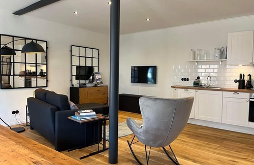 Friedrichstadt Apartamento | Loft 1 im Erdgeschoss - Simmerdeis an der Gracht