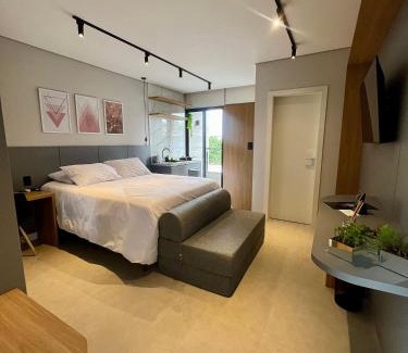 Campo Belo Apartamento | LOFT 190. Hospedagem Inteligente. Campo Belo, Minas Gerais, Brasil.