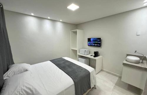 Muquicaba Apartamento | Loft 305B com Ar Condicionado no Bairro Muquiçaba, bem localizado para negócios e fácil acesso para todas as praias e montanhas da cidade - COM vaga de garagem