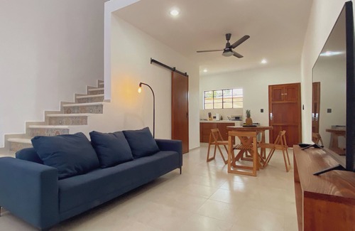 Chichen Itza - Valladolid Apartamento | Loft Casa Saramuyo 1 | AC | estacionamiento privado