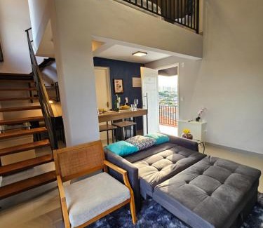 Jardim Oriental Apartamento | LOFT Charmoso Aeroporto Metrô SP Expo com AC