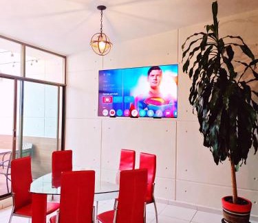 Jimenez Apartamento | Loft diseño & estilo, alberca climatizada, dos jacuzzis para tu uso personal y exclusivo, terraza y asador de carbon