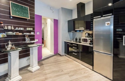 Justicia Apartamento | Loft en el centro de Madrid tranquilo;calefacción,desayuno gratuito y gimnasio