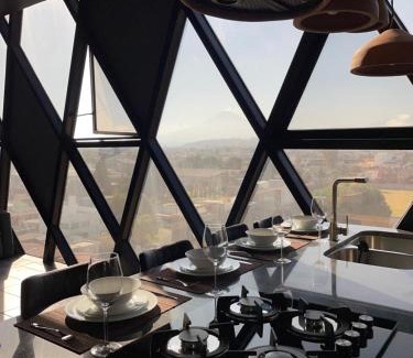 Cholula Apartamento | Loft industrial vista a los volcanes