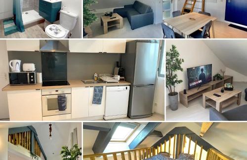 Moret-sur-Loing Apartamento | Loft renové avec Mezzanine - Vue sur le Loing - Commerces à pied
