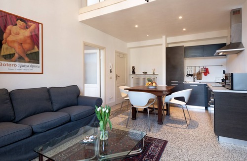 Campo di Marte Casa | Loft con una terraza panorámica con vistas a los tejados de Florencia
