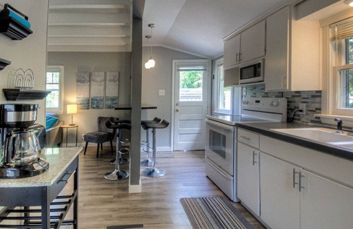 Macatawa Cabaña | Lofted Cottage w/ Lake Views & Pets Welcome