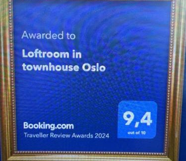 Alna Casa | Loftroom in townhouse Oslo 1 singel bed 1 double bed