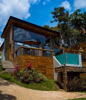 Sao Sebastiao das Aguas Claras Chalet De Esquí | Lofts da Mata - Loft Embaúba