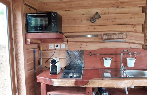 Saint-Paul-les-Monestier Cabina | Cabaña de madera-Exclusivo-Baño con ducha-Vista a la Montana-cabane en rondin