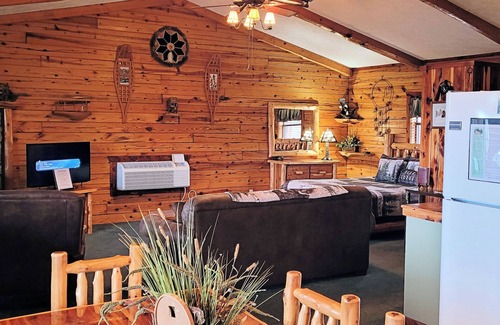 Sylvan Shores Cabina | Log Cabin on Beaver Lake with Boat Dock/Swim Deck/slips