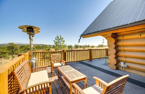 Florissant Casa | Log Cabin on Private 45-Acre Ranch in Florissant!