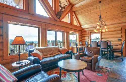 Florissant Casa | Log Cabin on Private 45-Acre Ranch in Florissant!