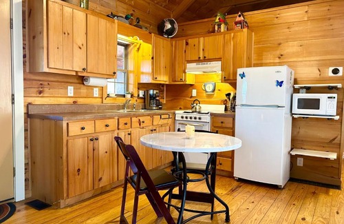 Lake Lure Casa | Log Cabin Walkable to Lake Lure & Chimney Rock - Blue Skies