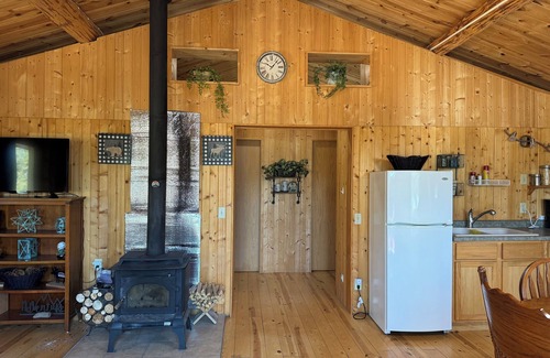 Custer Cabina | Log cabin with WiFi in quiet community above Custer.