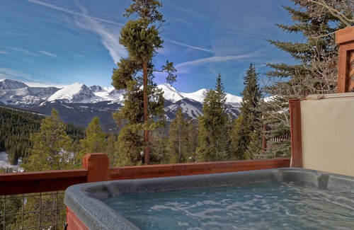 Baldy Mountain Casa | Log View Lodge Vistas despejadas desde cada habitación Jacuzzi privado Se aceptan mascotas