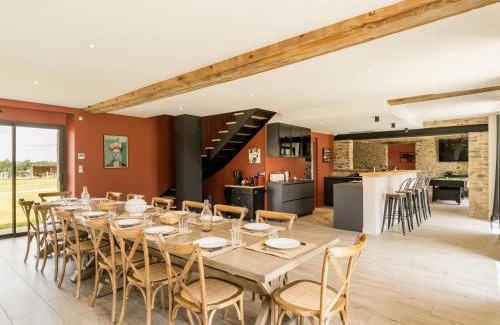 Loireauxence Casa | Longère moderne avec spa, billard, babyfoot, salle de sport, hammam, et Wi-Fi - FR-1-306-1288
