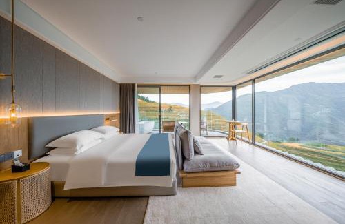 Longsheng Various Nationalities Autonomous County Hotel | Longji Vista Retreat-Panoramic View of Terrace, Sunrise ,Heated Pool & Affordable Luxury