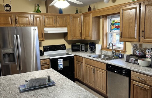Cumberland Head Casa | Loon Beach Lake House is on a quiet dead end road with private lake front