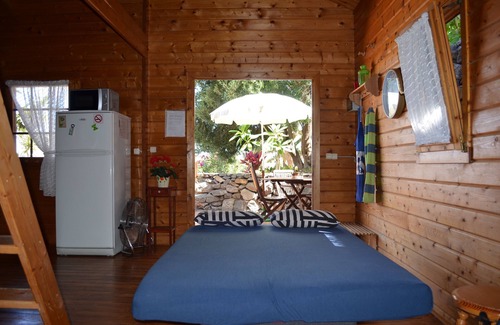 Alojera Cabina | Cabaña Los Palmeros, vista al mar y la montaña