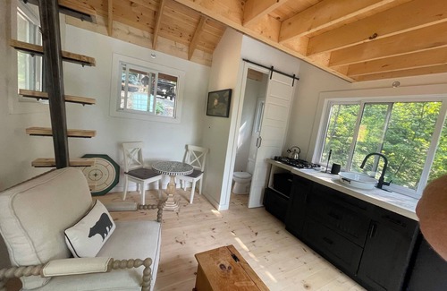 Frontenac Cabina | Lost Loft - NEW Waterfront Tiny Cottage. Sleeps 2, off-grid, quiet lake!