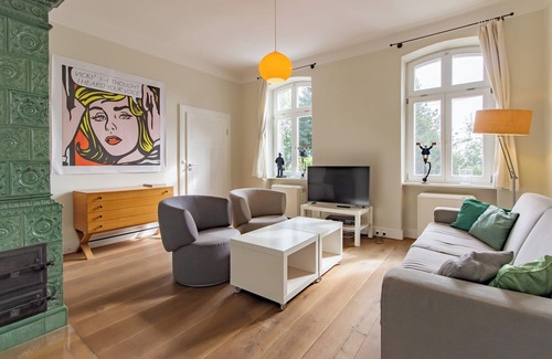 Barhoft Apartamento | Lotsenwohnung - Stylish vacation apartment with Baltic Sea view, fireplace and terrace