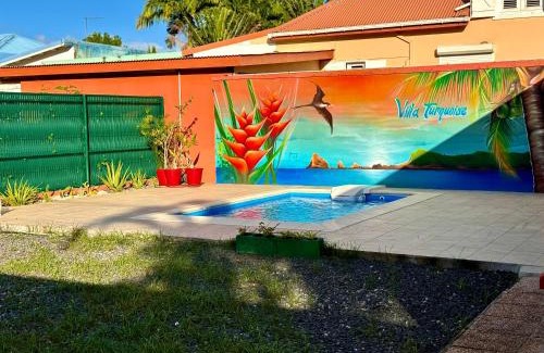 Baie-Mahault Villa | Louer la Villa Turquoise Avec Piscine Privée