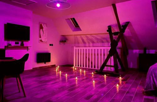 Chateau-Landon Apartamento | Love Room Le Chalet/Jacuzzi/Sauna