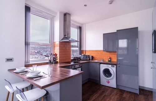 Blackburn Apartamento | Lovely 1 Bed Flat in Central Blackburn w Views