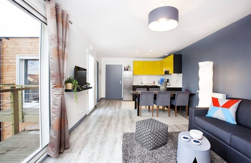 Vitry-sur-Seine Apartamento | CPrecioso apartamento cerca de París con aire acondicionado y jardín