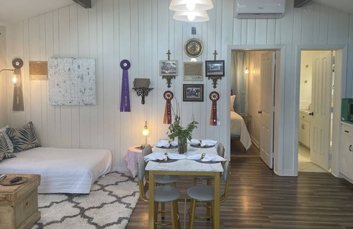 Irondale Cabaña | Lovely Pool house on Horse Farm! Very Convenient Location and Carport Parking.