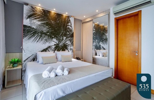 Caminho das Arvores Apartamento | Hermoso Estudio con cocineta en la región central