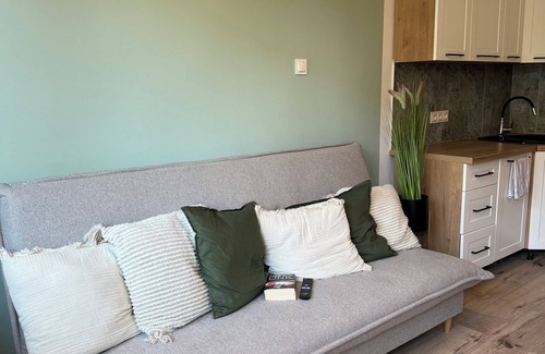 Lebork Apartamento | Lovingly furnished vacation apartment with balcony in a central location by the park
