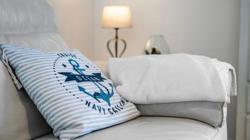 Olpenitz Apartamento | Lungomare Oro, Penthouse am Yachthafen, Traum Meerblick, Hunde erwünscht