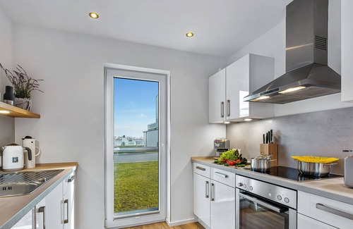 Olpenitz Casa | Lütthoorn - 1st row on the water, wood-burning stove, sauna, roof terrace, barbecue