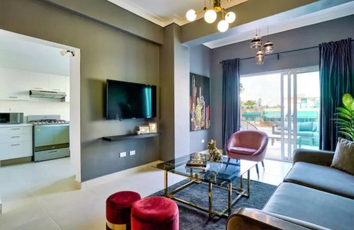 Santo Domingo Apartamento | LUX DOWNTOWN 3BR APT + PRIVATE TERRACE | POOL+GYM