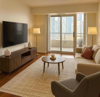 Downtown Mississauga Apartamento | Luxe 3BR 2 Bath Condo Steps from Square one Mall