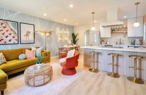 Bay Ho Casa | Luxe Backyard Retreat Near Beach: Hot Tub, Mini-Golf, Fire Pit, BBQ, Playground