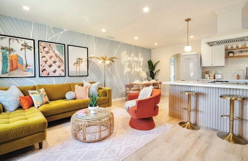 Bay Ho Casa | Luxe Backyard Retreat Near Beach: Hot Tub, Mini-Golf, Fire Pit, BBQ, Playground