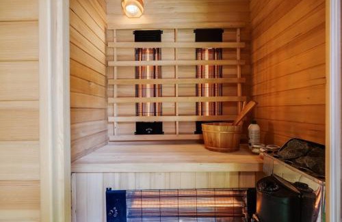 Bosgebied Hoenderloo Chalet De Esquí | Luxe Chalet Veluwe Sauna en Hottub