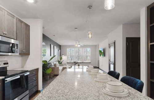 North Raleigh Apartamento | Luxe King 3 Bedroom Suite in North Raleigh!